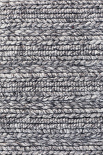 Kendall Steel Rug - textured knotted wool rug - See it at Rugs N Timber Belrose