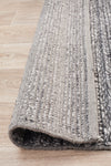 Kendall Steel Rug - textured knotted wool rug - See it at Rugs N Timber Belrose