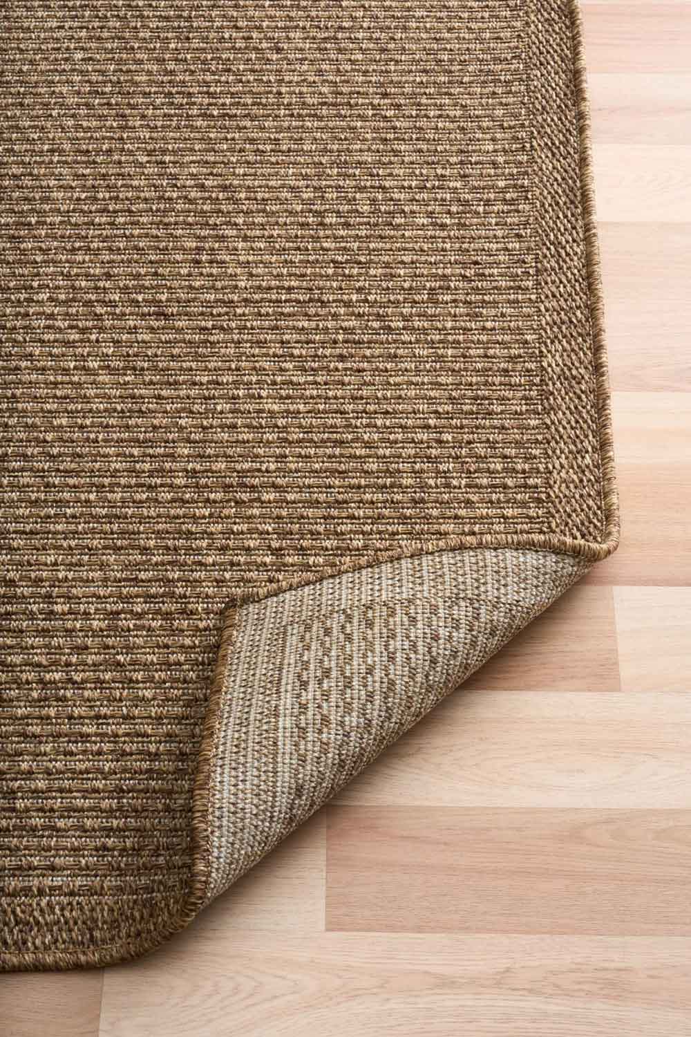 Linden Weave Natural indoor outdoor rug with a subtle all-over woven texture.  Available at Rugs N Timber Belrose
