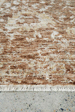 Margot Clay hall runner in warm terracotta clay tones with a soft distressed pattern, Rugs N Timber Belrose.