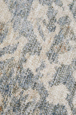 Margot Mist hall runner in soft blue and neutral tones with a vintage distressed finish, available at Rugs N Timber Belrose.