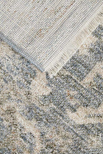 Margot Mist hall runner in soft blue and neutral tones with a vintage distressed finish, available at Rugs N Timber Belrose.