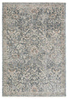 Margot Mist rug in soft blue and neutral tones with a vintage distressed finish, available at Rugs N Timber Belrose.