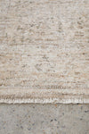 Margot Sandstone hall runner in soft natural beige with a distressed vintage look, available at Rugs N Timber Belrose.