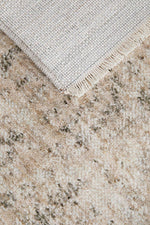 Margot Sandstone hall runner in soft natural beige with a distressed vintage look, available at Rugs N Timber Belrose.