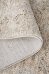 Margot Sandstone rug in soft natural beige with a distressed vintage look, available at Rugs N Timber Belrose.