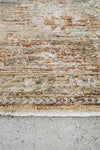 Margot Woodland hall runner featuring moss green and brown earthy tones in a vintage distressed style, Rugs N Timber Belrose.