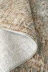 Margot Woodland hall runner featuring moss green and brown earthy tones in a vintage distressed style, Rugs N Timber Belrose.