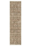 Margot Woodland hall runner featuring moss green and brown earthy tones in a vintage distressed style, Rugs N Timber Belrose.