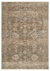 Margot Woodland rug featuring moss green and brown earthy tones in a vintage distressed style, Rugs N Timber Belrose.