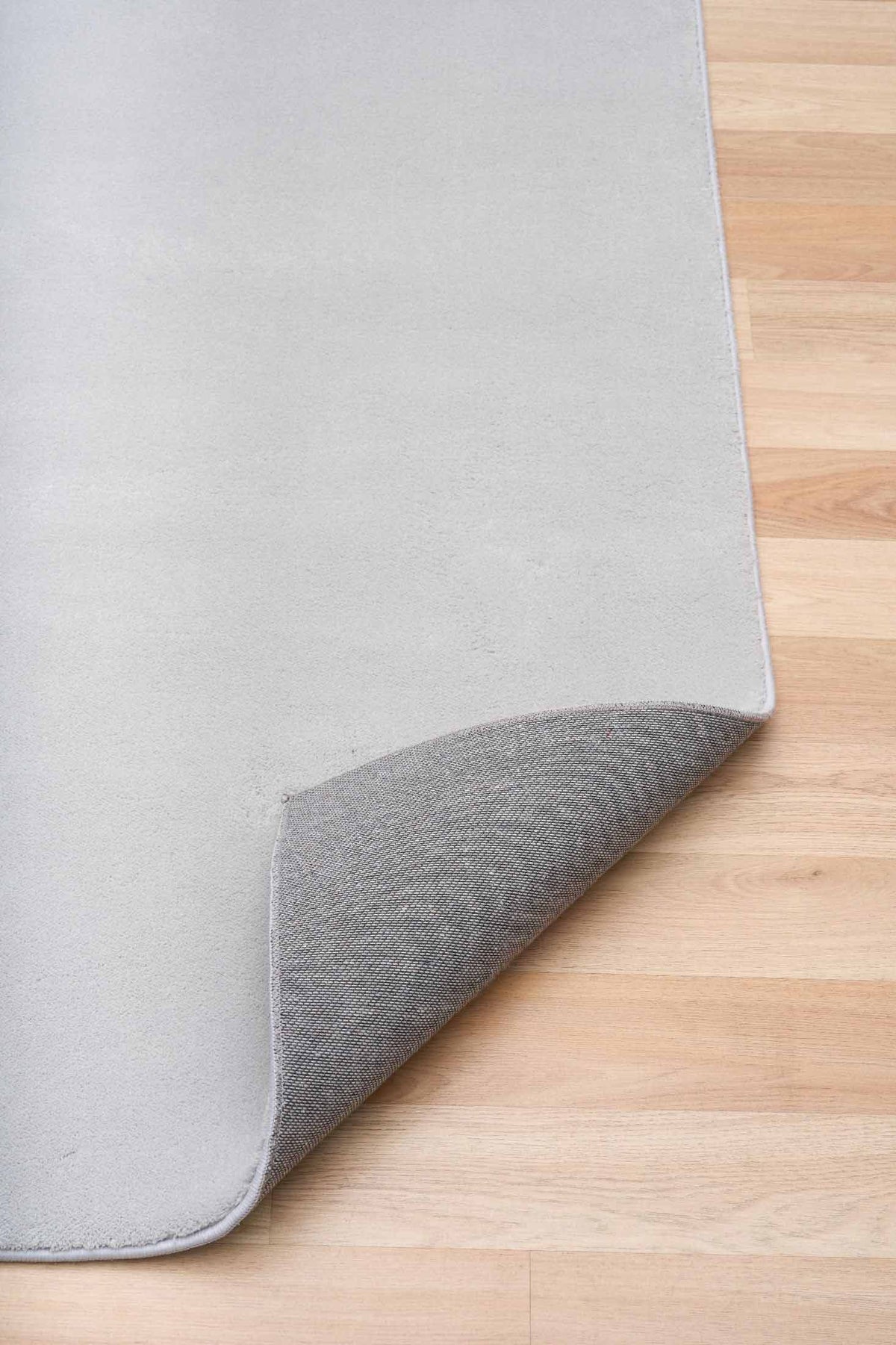 Monty Silver Rug – modern silver toned ultra soft rug, easy care and available at Rugs N Timber Belrose