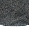 Narrabri Round Black Jute Rug – handwoven heavy-weight 100% jute, natural resort-style rug, available at Rugs N Timber Belrose showroom.