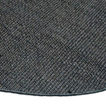 Narrabri Round Black Jute Rug – handwoven heavy-weight 100% jute, natural resort-style rug, available at Rugs N Timber Belrose showroom.