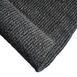 Narrabri Round Black Jute Rug – handwoven heavy-weight 100% jute, natural resort-style rug, available at Rugs N Timber Belrose showroom.