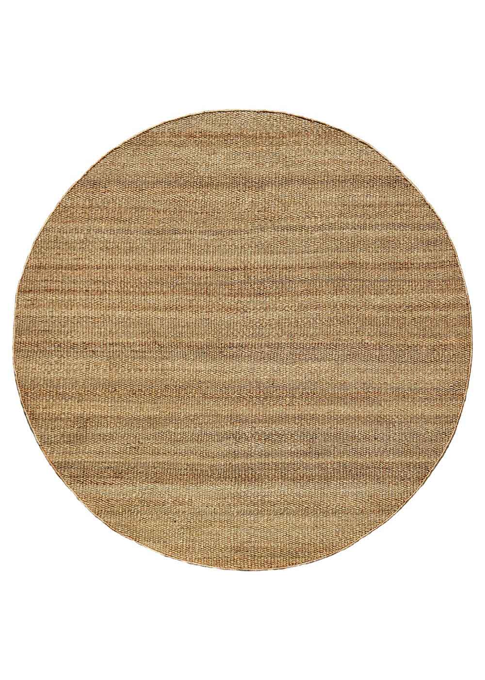 Narrabri Round Jute Rug – handwoven heavy-weight 100% jute, natural resort-style rug, available at Rugs N Timber Belrose showroom.