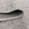 Nebraska Fog wool rug in soft grey with high–low boucle pattern – view in-store at Rugs N Timber Belrose.