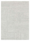 Nebraska Frost light silver wool rug featuring modern boucle weave, available at Rugs N Timber Belrose.