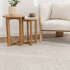 Nebraska Frost light silver wool rug featuring modern boucle weave, available at Rugs N Timber Belrose.