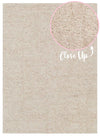 Nebraska Linen beige wool rug with soft 20mm boucle pile, available at Rugs N Timber Belrose showroom.
