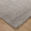 Nebraska Timber wool rug with boucle texture in warm brown-grey tones, available at Rugs N Timber Belrose showroom.