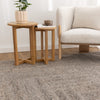 Nebraska Timber wool rug with boucle texture in warm brown-grey tones, available at Rugs N Timber Belrose showroom.