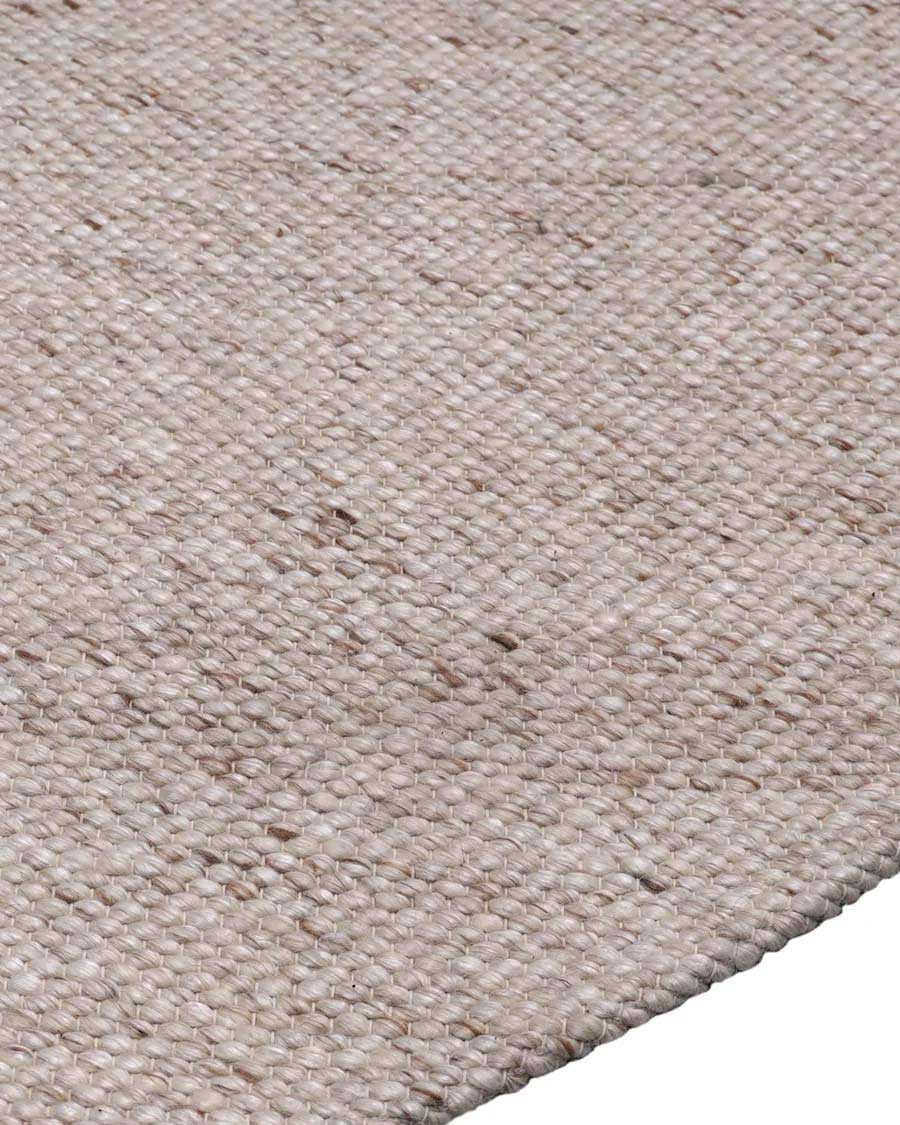 Opal beige wool and viscose hand woven rug in beige neutral tones. Available at Rugs N Timber