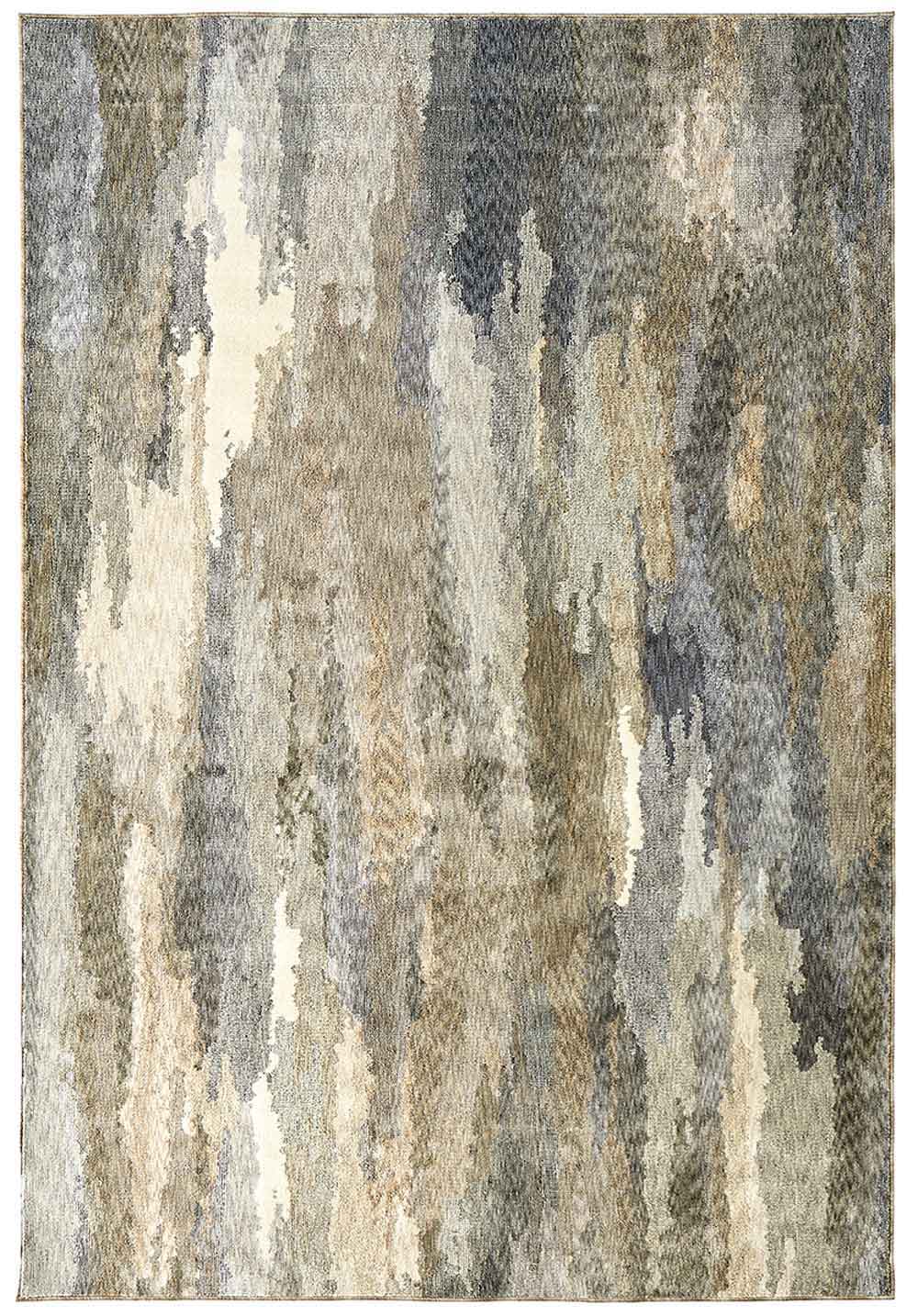 Ophelia Canvas contemporary abstract rug with painterly textures in warm neutral tones.