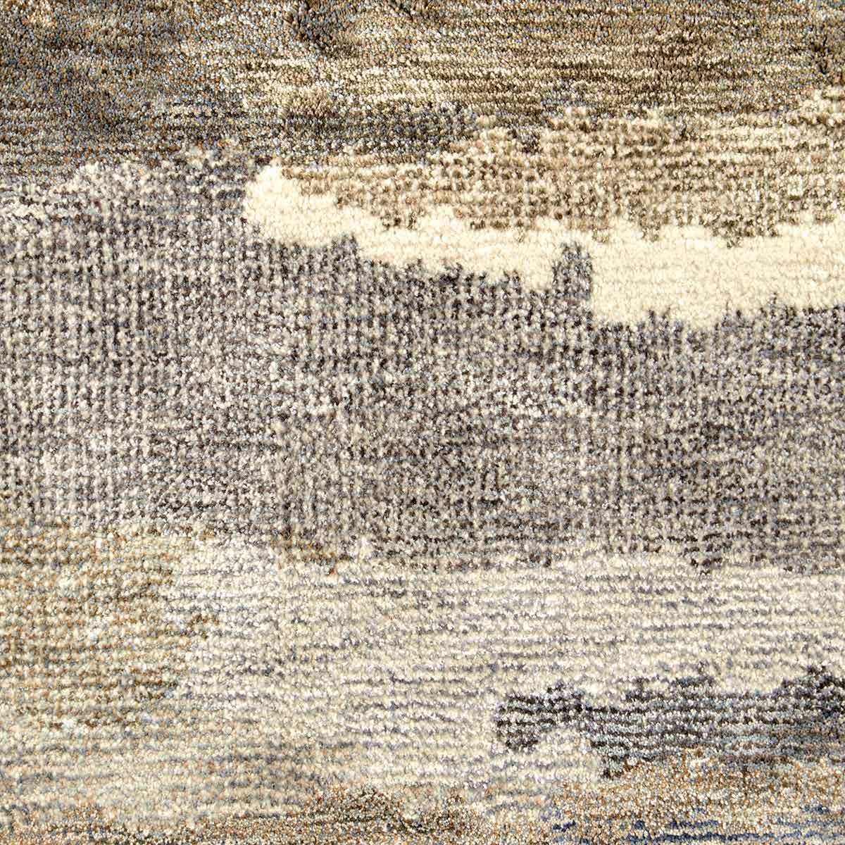 Ophelia Canvas contemporary abstract rug with painterly textures in warm neutral tones.