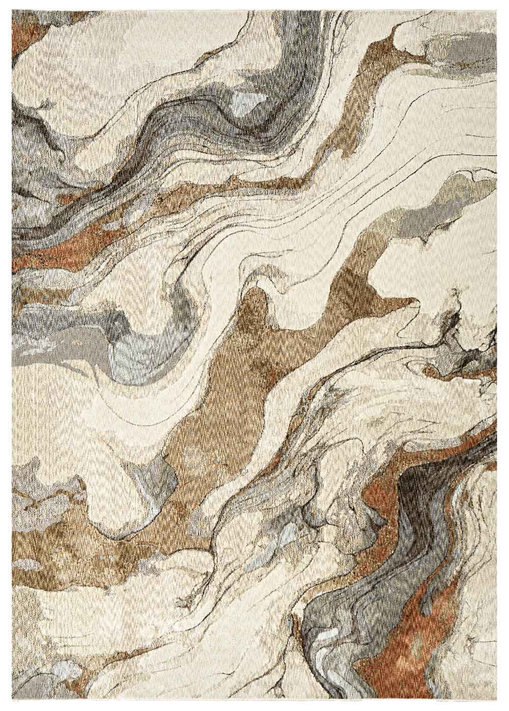 Ophelia Form contemporary marble effect rug inspired by flowing natural stone.