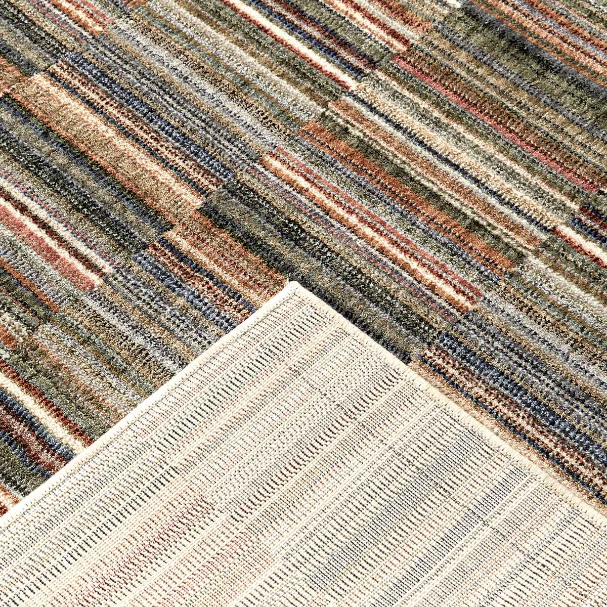 Ophelia Mosaic contemporary patterned rug with layered geometric mosaic design.