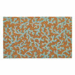 Hayman Coral PVC-backed coir doormat with aqua coral reef pattern – Rugs N Timber Belrose