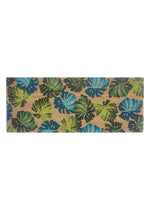 PVC Backed Coir Double Doormat with Monstera Leaf Print – Rugs N Timber