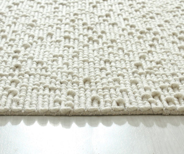 Riverview Ivory Rug – Handwoven Textured Wool Area Rug – Rugs N Timber ...