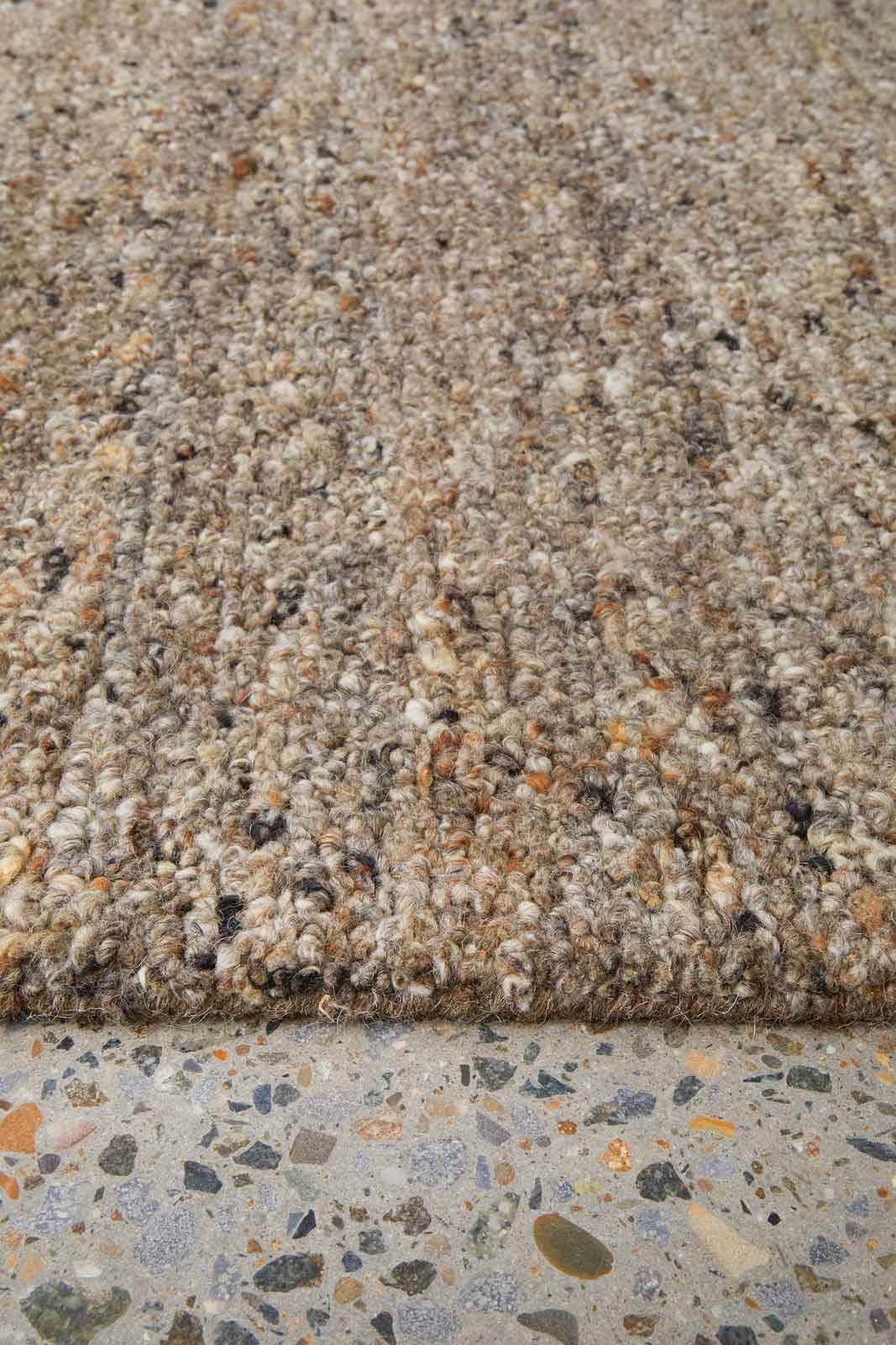 Rueben Cobblestone premium grey wool hallway runner inspired by the streets of Old Havana, part of the St Kitts Collection at Rugs N Timber.