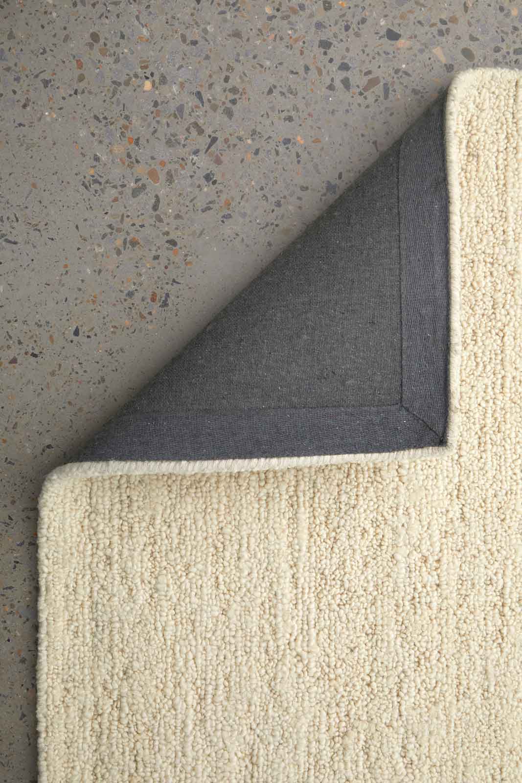 Rueben Sweet Milk premium cream wool hallway runner from the St Kitts Collection at Rugs N Timber.