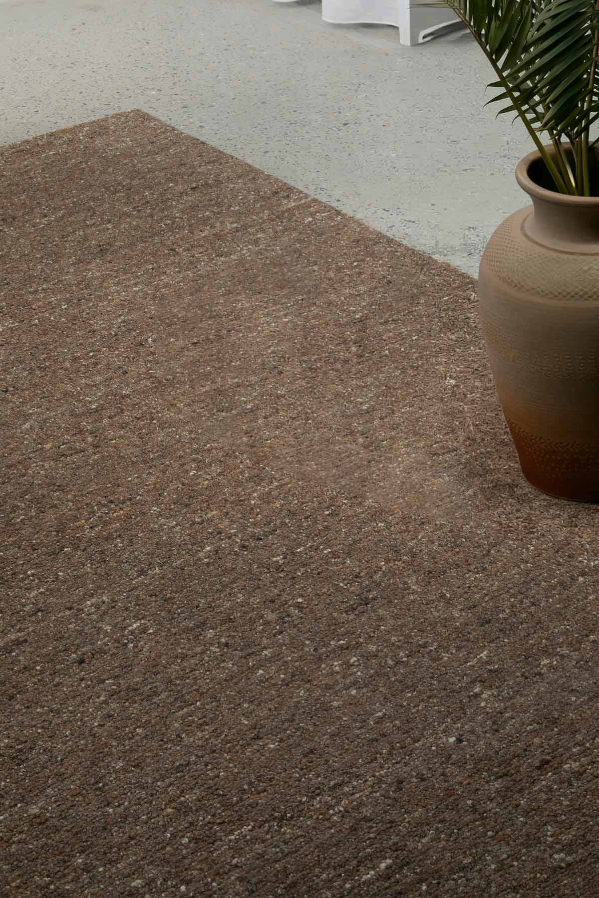 Rueben Tobacco premium hand tufted brown wool rug inspired by Cuban tobacco tones, part of the St Kitts Collection at Rugs N Timber.