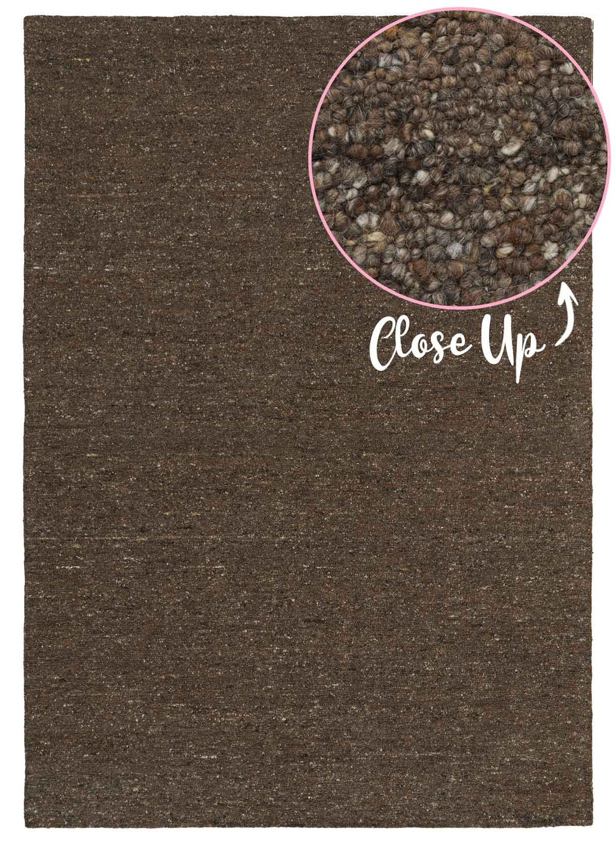 Rueben Tobacco premium hand tufted brown wool rug inspired by Cuban tobacco tones, part of the St Kitts Collection at Rugs N Timber.