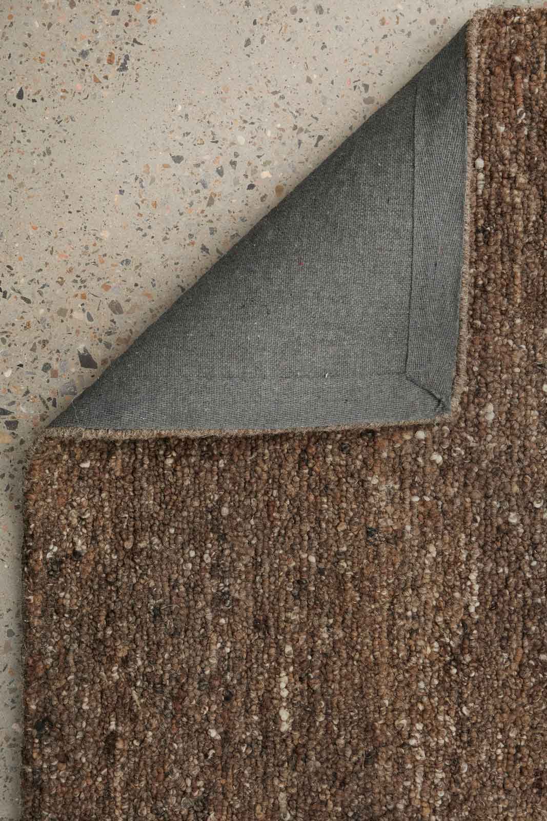 Rueben Tobacco premium brown wool hallway runner inspired by Cuban tobacco tones, part of the St Kitts Collection at Rugs N Timber.
