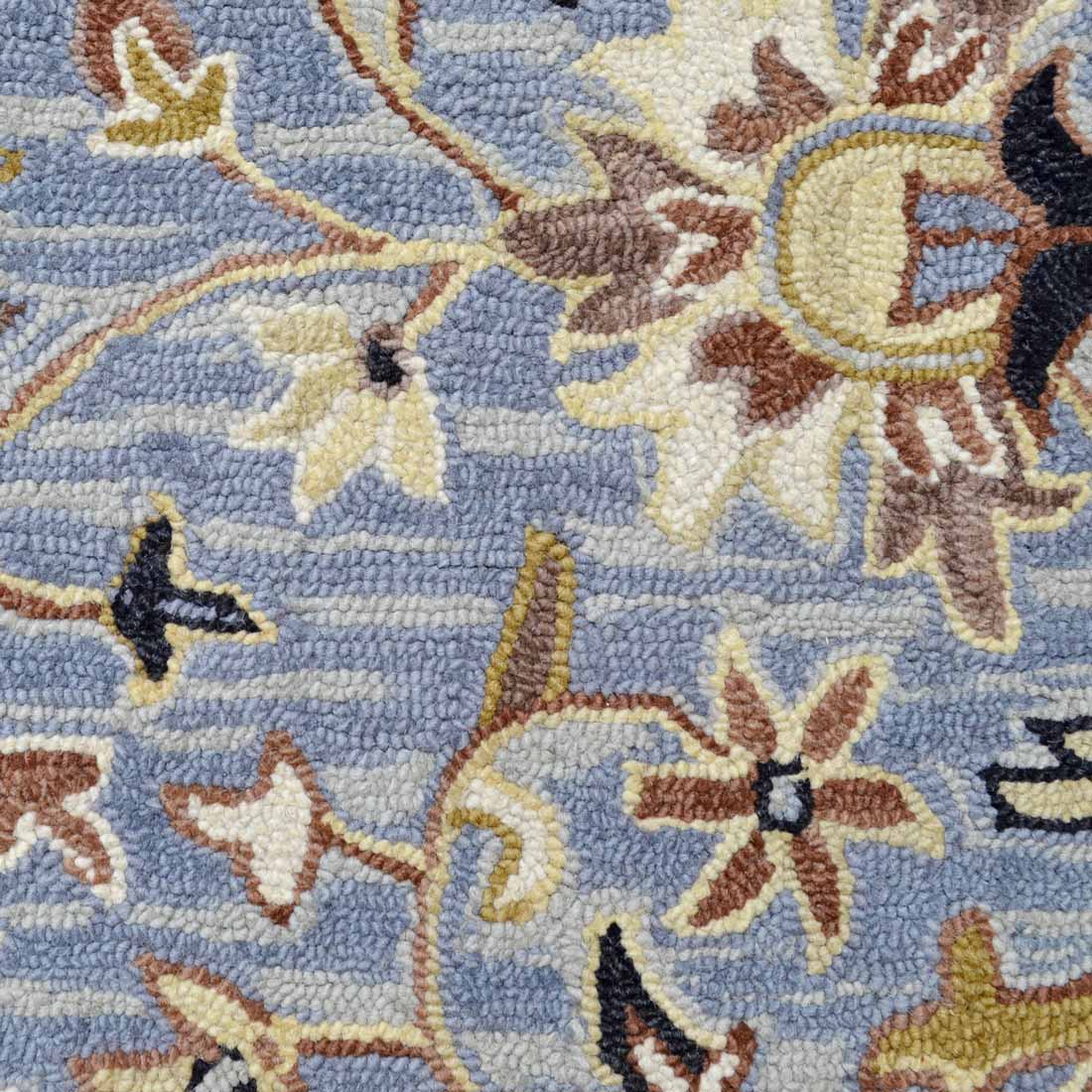 Santa Rosa Vine Rug in slate blue – available at Rugs N Timber Belrose