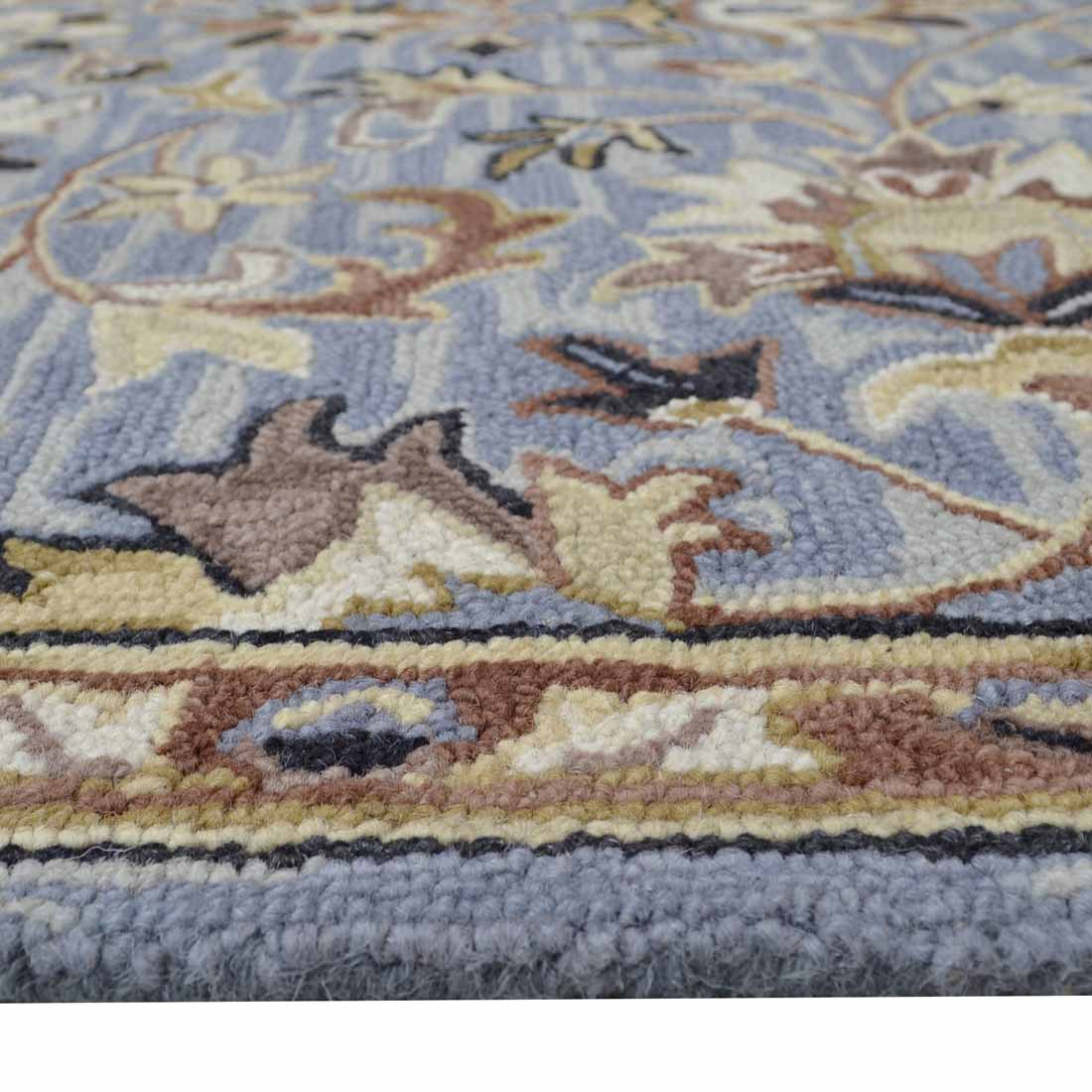 Santa Rosa Vine Rug in slate blue – available at Rugs N Timber Belrose