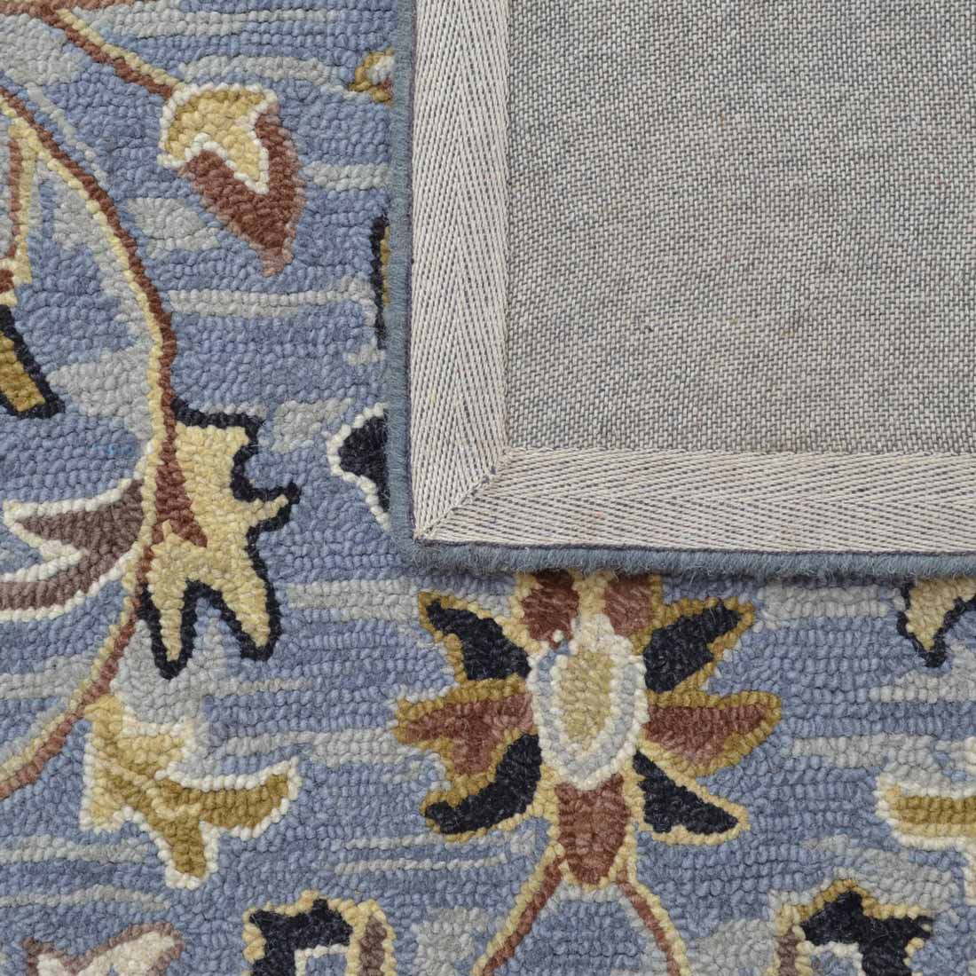Santa Rosa Vine Rug in slate blue – available at Rugs N Timber Belrose