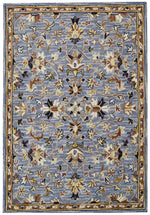 Santa Rosa Vine Rug in slate blue – available at Rugs N Timber Belrose