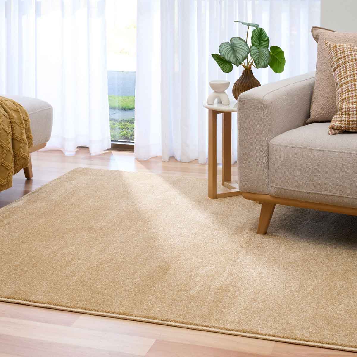 Stanley Sandstone Rug  |  Beige Polypropylene Rug  Belrose | Rugs N Timber