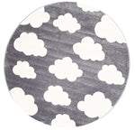 Piccolo Cloud Dark Grey White Rug