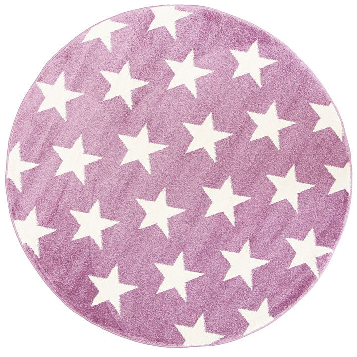 Piccolo Stars Purple White Rug