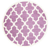 Piccolo Lattice Pattern Purple White Rug