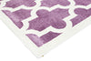 Piccolo Lattice Pattern Purple White Rug