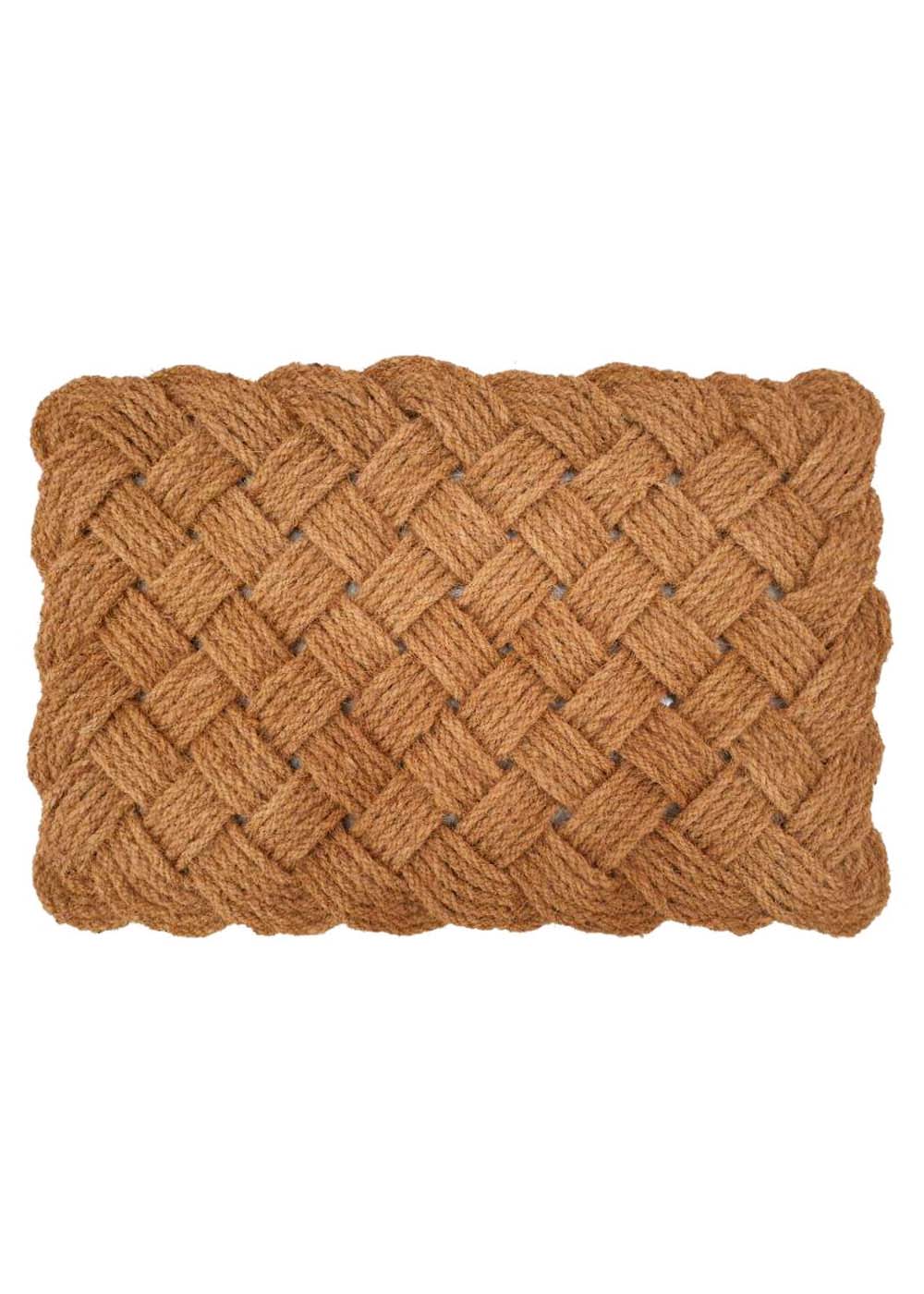 Coir Rope Woven Doormat - Criss Cross