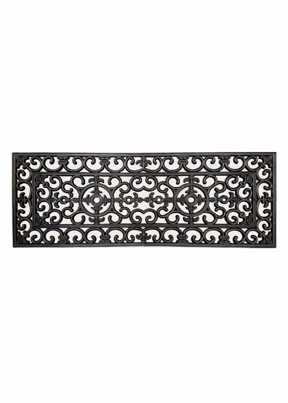 Filigree Rubber Double Doormat