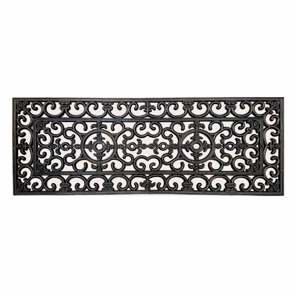 Filigree Rubber Double Doormat